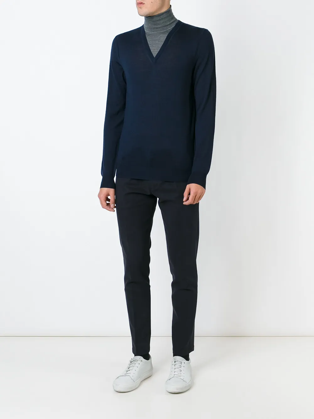 Paolo Pecora layered roll neck sweater | Knitted Sweaters | Image 2