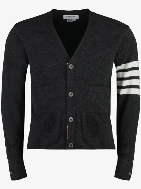 Thom Browne 4-Bar Classic V-neck cardigan