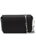 Rabanne disc and ring fold over shoulder bag - Black