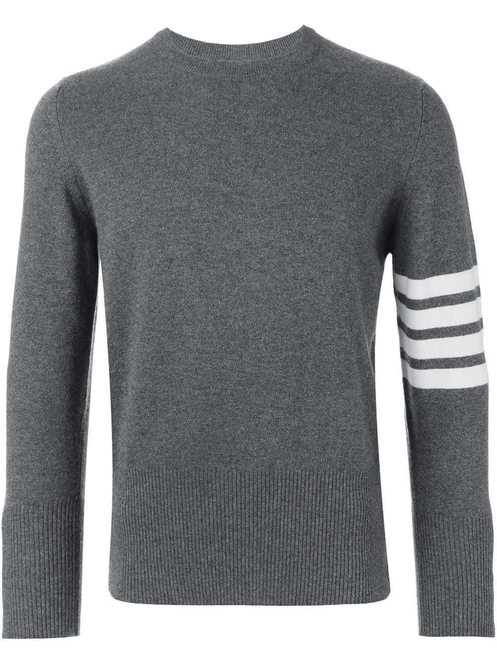 

Thom Browne 4-Bar Cashmere Pullover - Grey