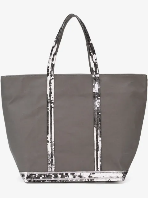 Vanessa Bruno sequin trim shopping tote