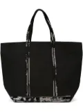 Vanessa Bruno sequin trim shopping tote - Black