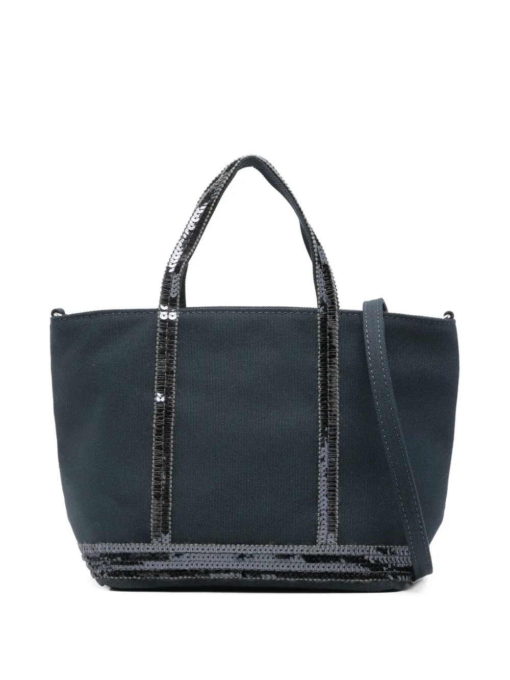 Vanessa Bruno small sequin trim shopping tote - Blu