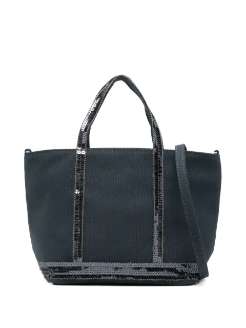 Vanessa Bruno small sequin trim shopping tote