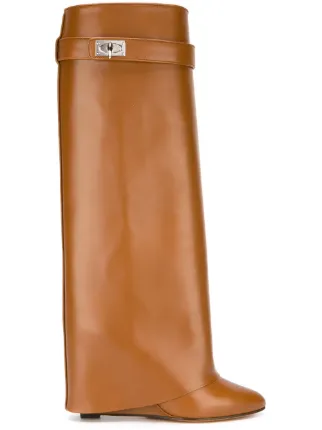 givenchy shark boots brown