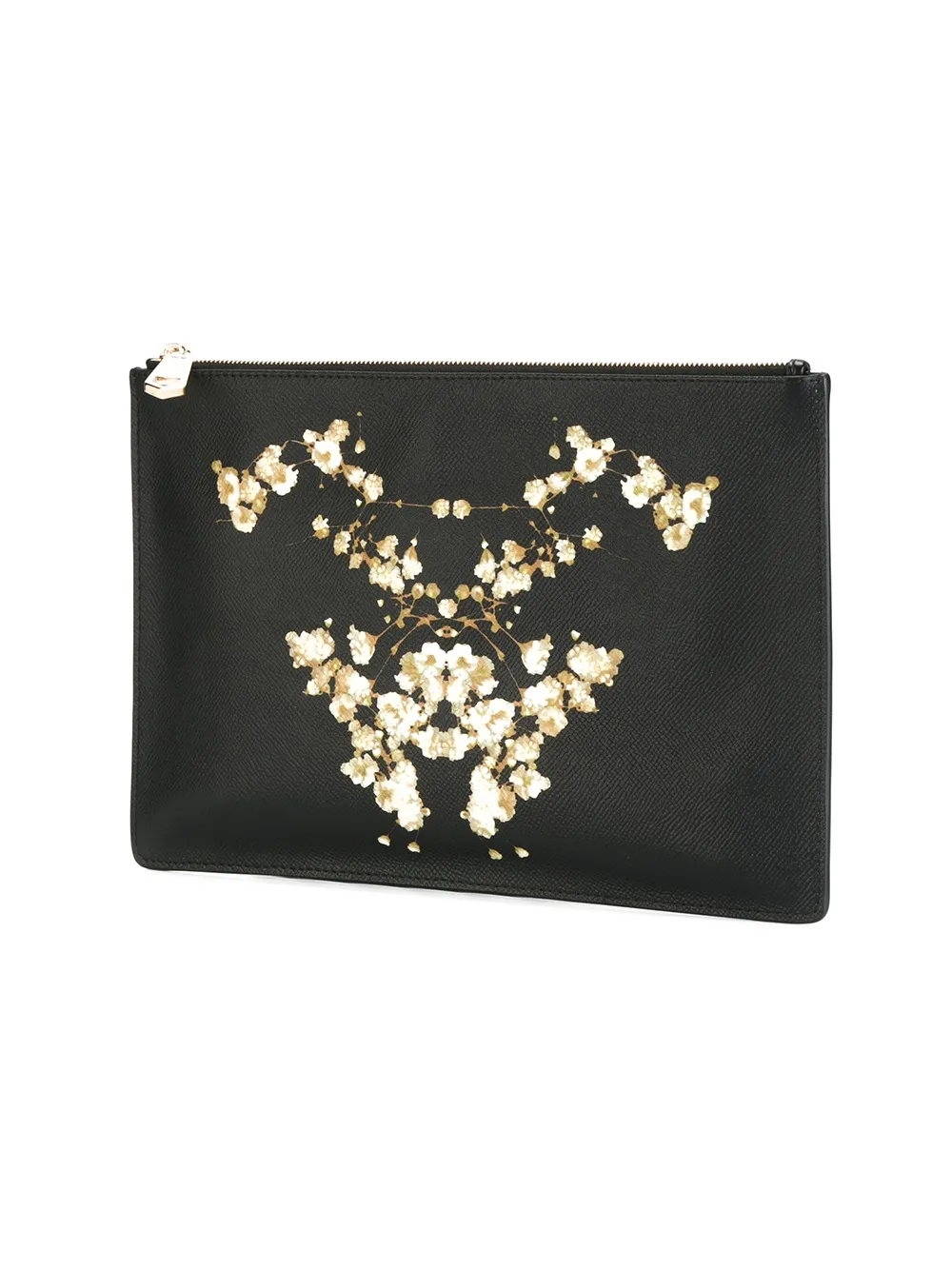 Givenchy floral print clutch Zwart