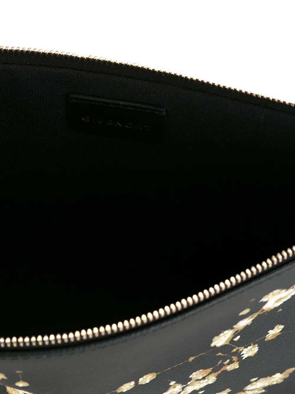 Givenchy floral print clutch Zwart
