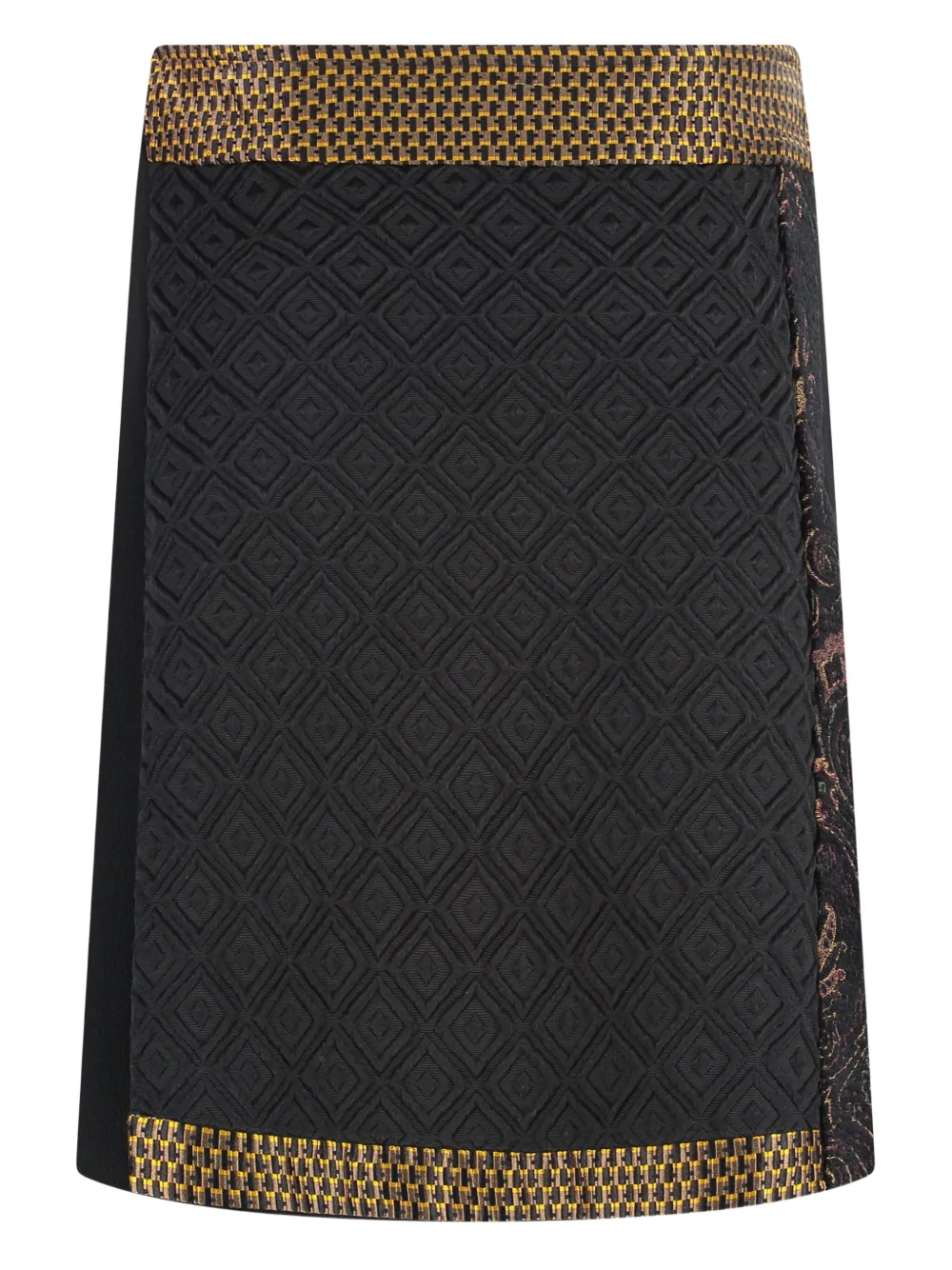 ETRO jacquard wrap skirt - Zwart