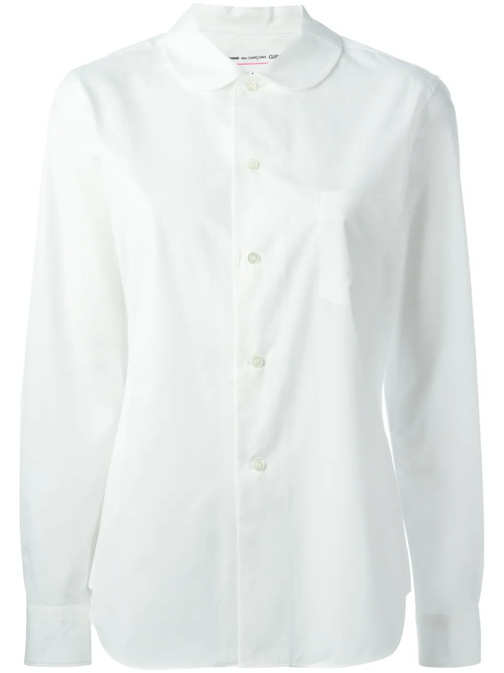 Comme Des Garçons Girl Peter Pan collar oversized shirt | White | Image 1