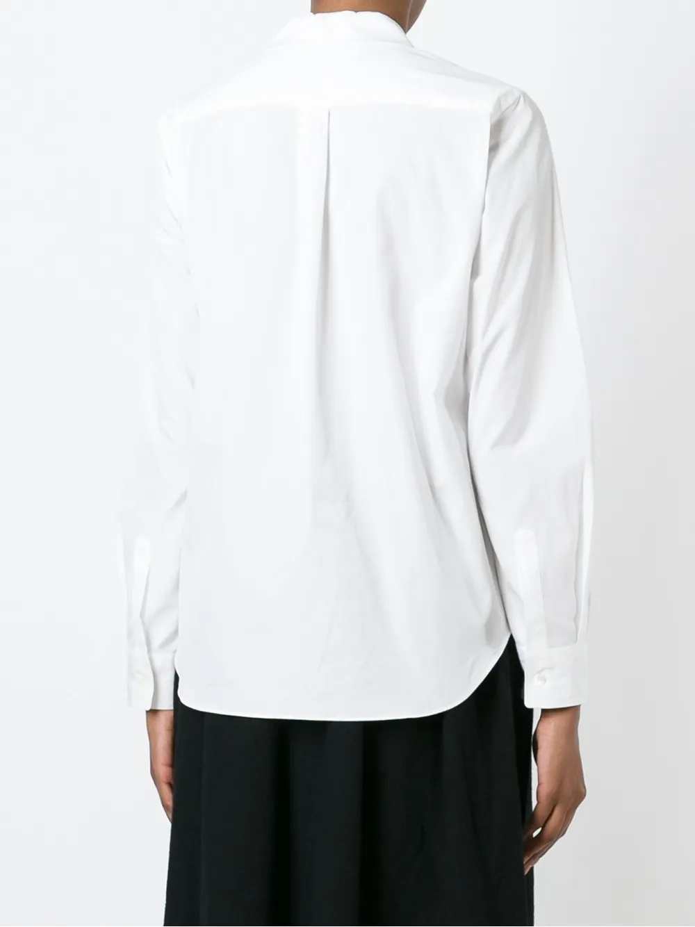 Comme Des Garçons Girl Peter Pan collar oversized shirt Wit