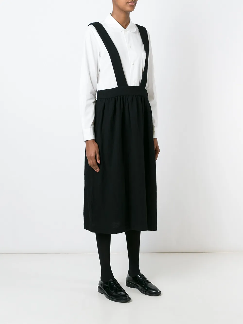 Comme Des Garcons Girl Pinafore Skirt In Black