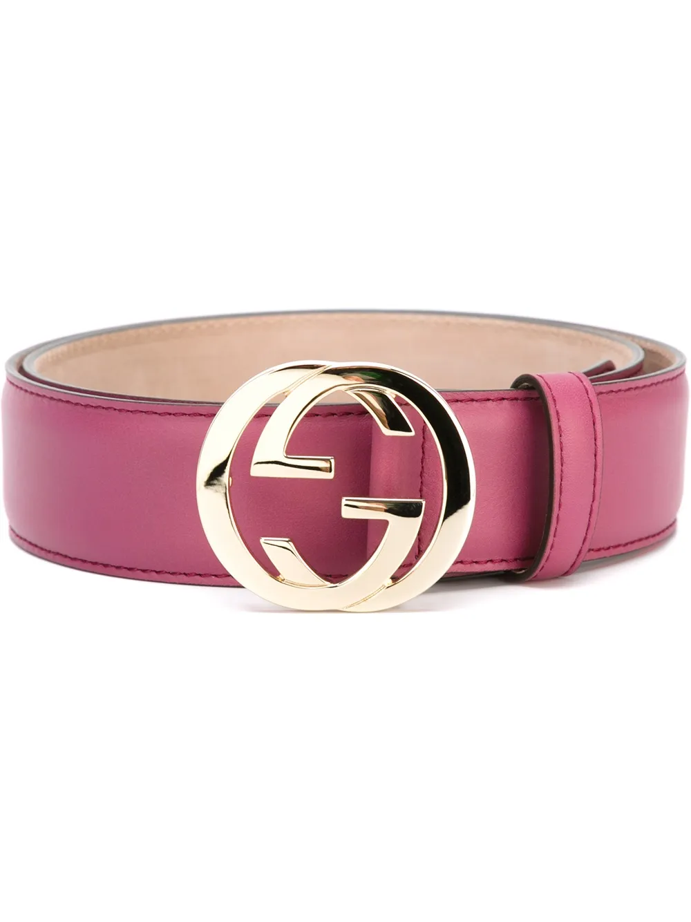 Gucci 'Interlocking G' buckle belt Roze