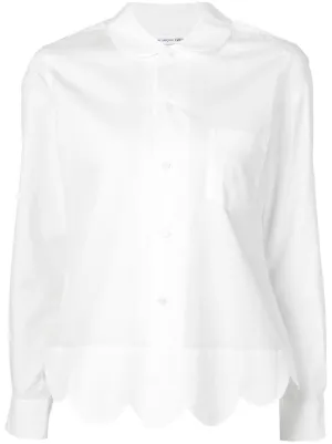 COMME des GARCONS GIRL blouse ໒꒱ Comme des Garcons Girl SS25 Frill Collar Blouse – Comme Please