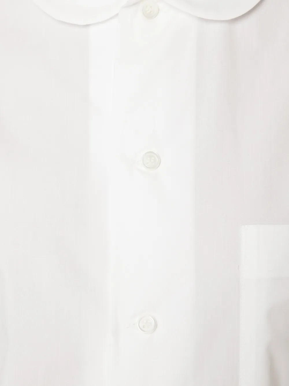 Comme Des Garcons Girl Wave Trim Shirt In White