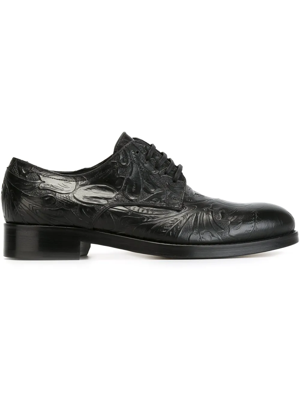 DSQUARED2 flower embossed lace-up shoes Black