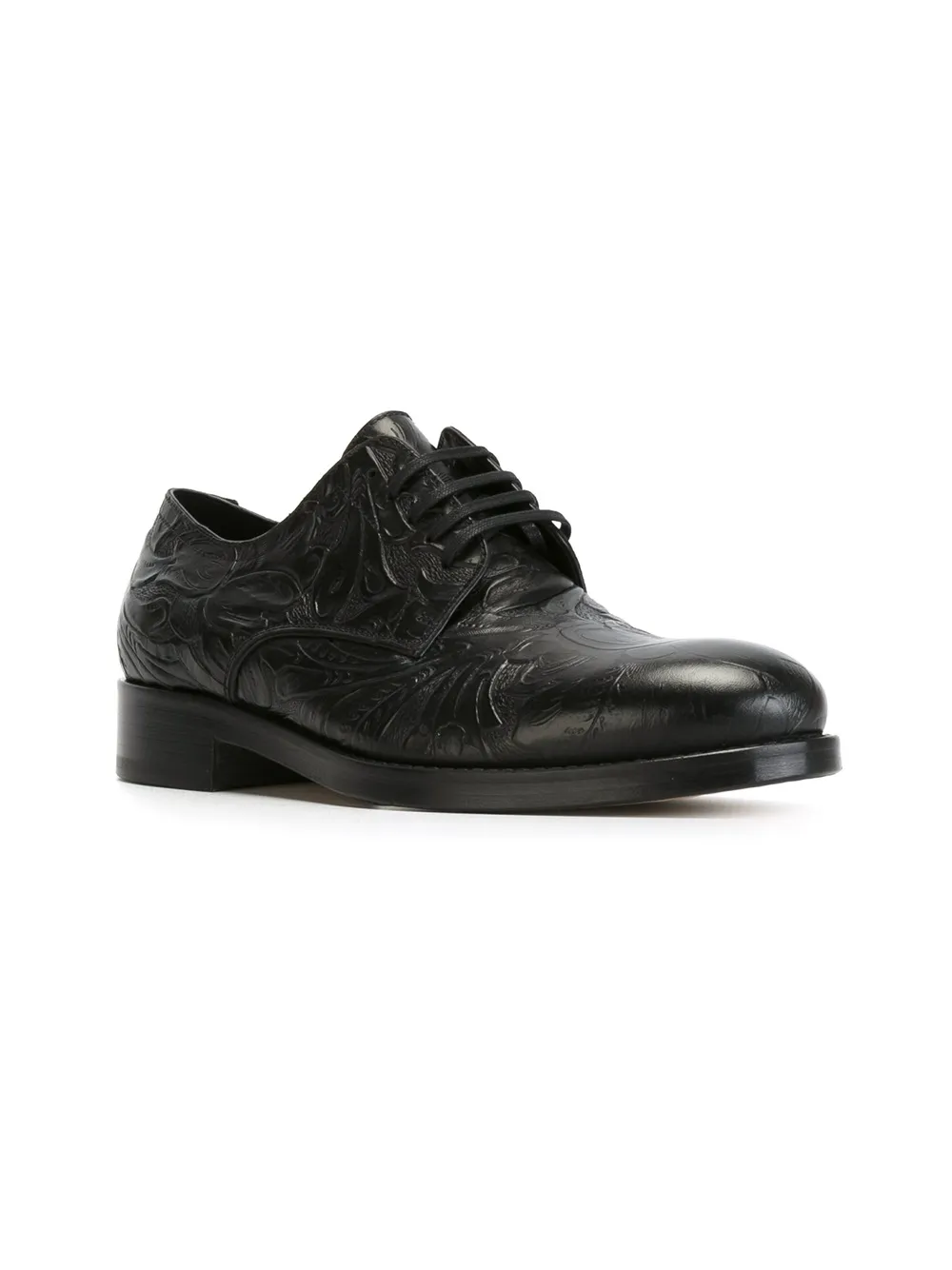 DSQUARED2 flower embossed lace-up shoes Black