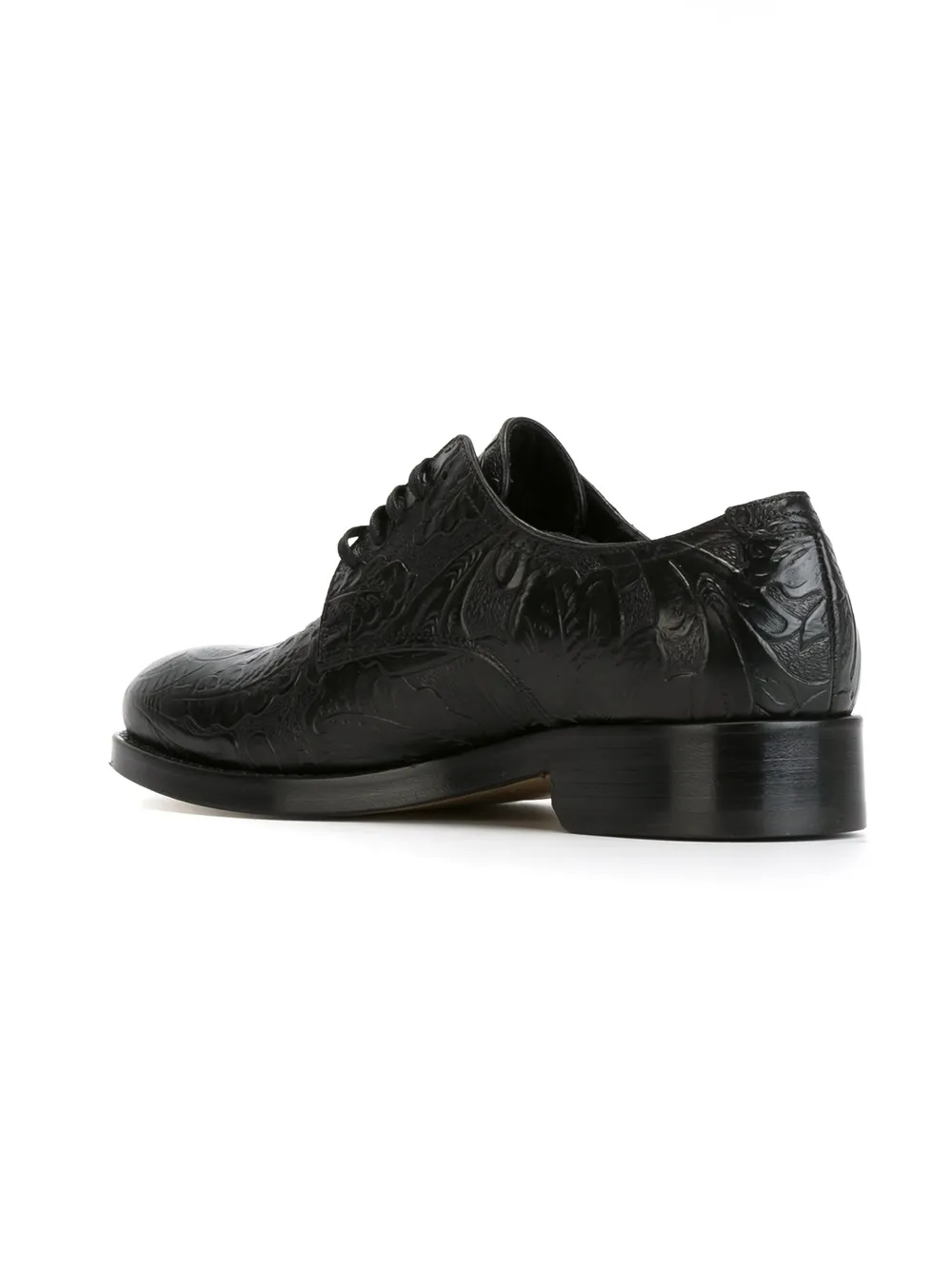 DSQUARED2 flower embossed lace-up shoes Black