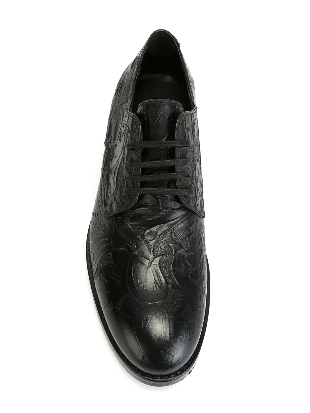 DSQUARED2 flower embossed lace-up shoes Black