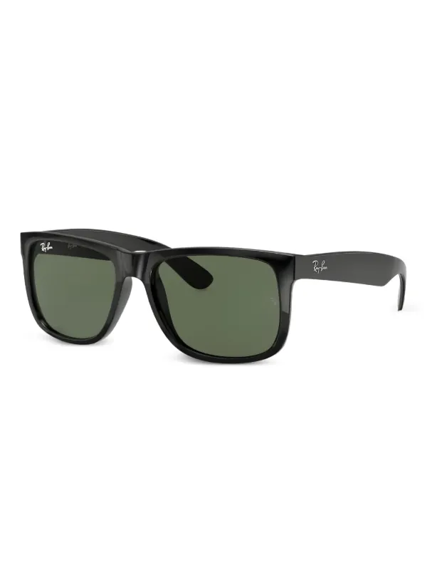 Ray-Ban Justin スクエアフレーム サングラス | ブラック | FARFETCH JP
