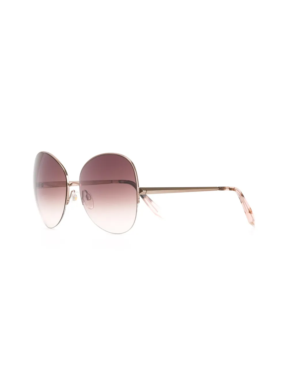 Victoria Beckham round frame sunglasses - Roze