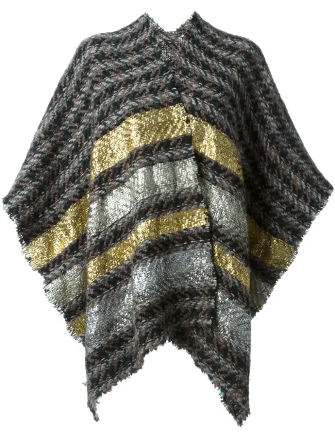 Ermanno Gallamini striped cape