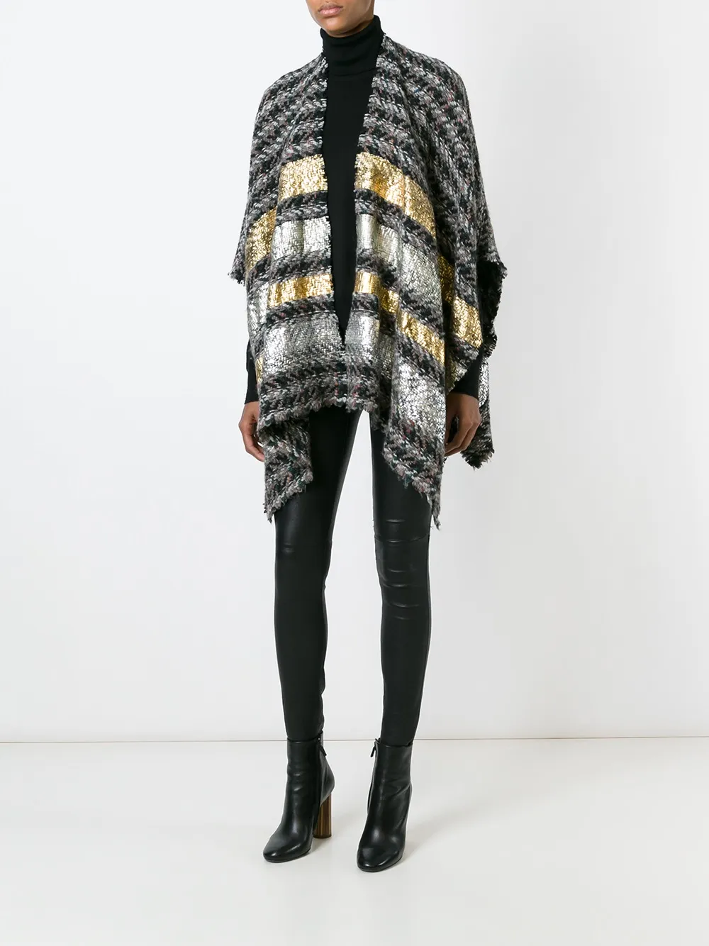 Ermanno Gallamini striped cape | Capes | Image 2