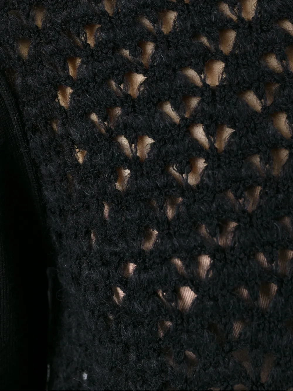 Comme Des Garçons loose knit sweater Zwart