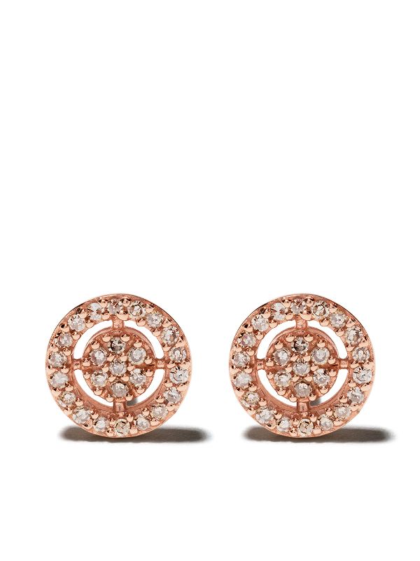 all gold stud earrings