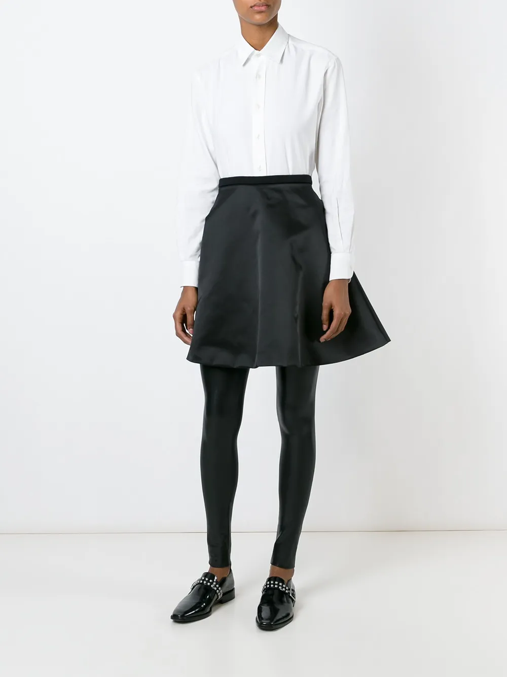 Junya Watanabe varnished leggings - Zwart