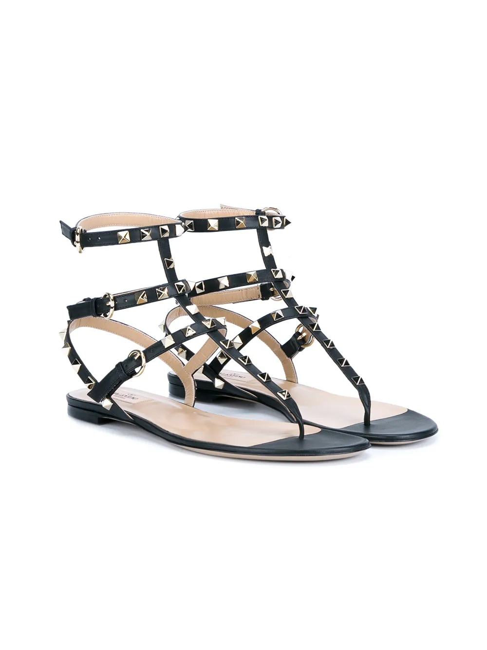Valentino sandalias Rockstud Valentino Garavani - Negro - Valentino |  Mystilo