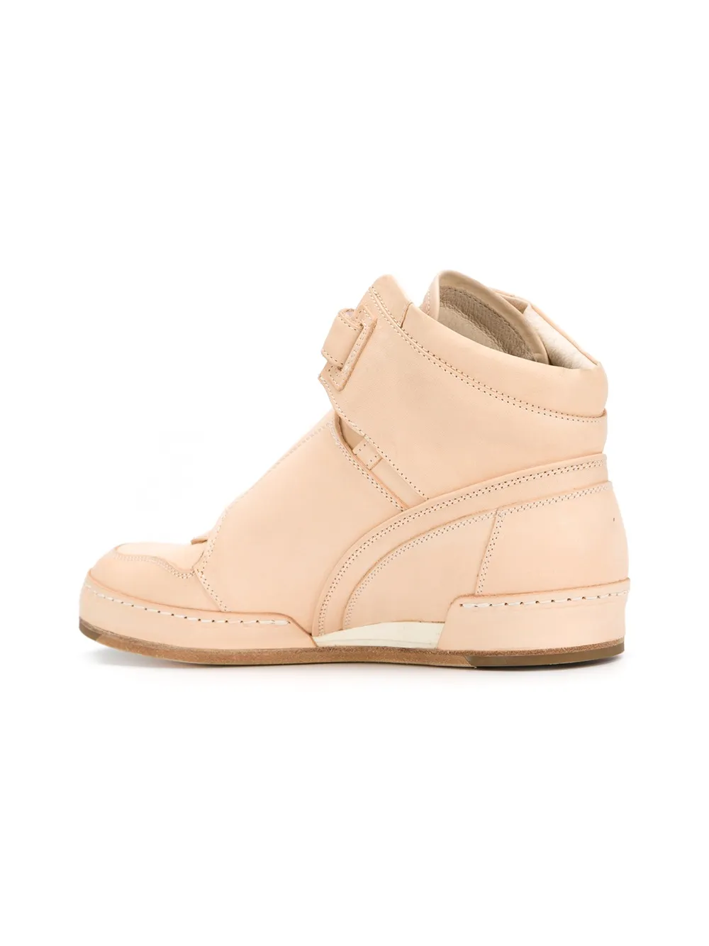 Hender Scheme hook & loop strap hi-top sneakers Roze