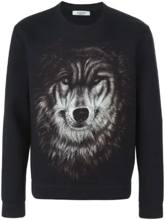 valentino wolf t shirt