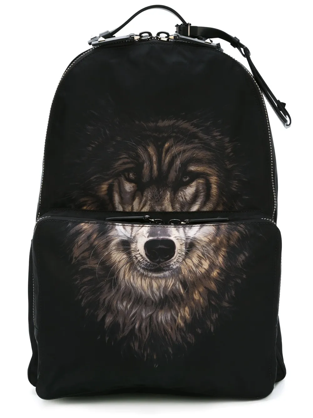 Valentino Garavani wolf print backpack Zwart