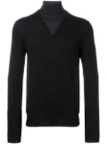 Paolo Pecora layered roll neck sweater - Black