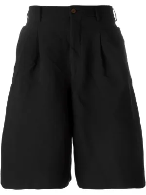 COMME des GARÇONS HOMME PLUS ブラックショーツ S POLYESTER SHORTS BLACK - COMME des GARÇONS HOMME PLUS(コム デ