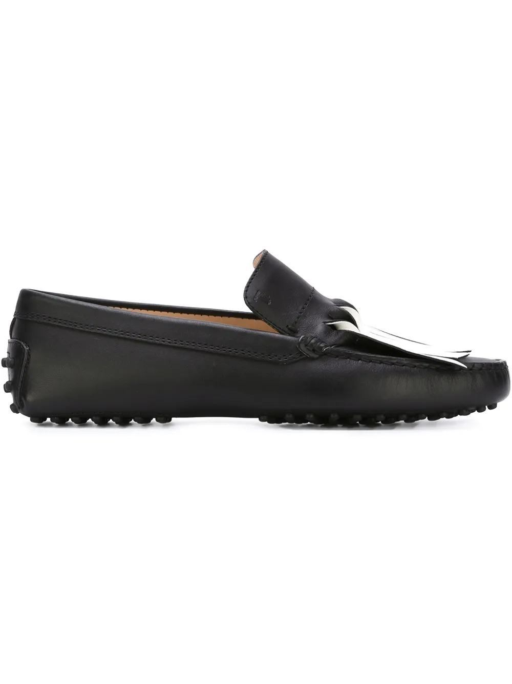 Tod's fringed driving shoes - Nero