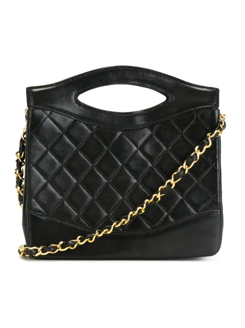 graphic top handle shoulder bag