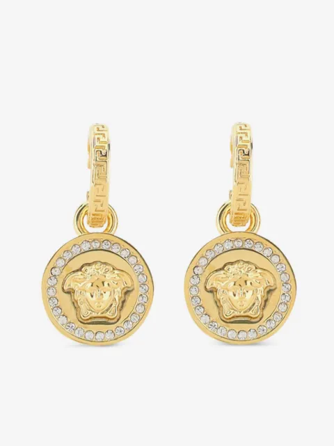 Versace La Medusa crystal earrings