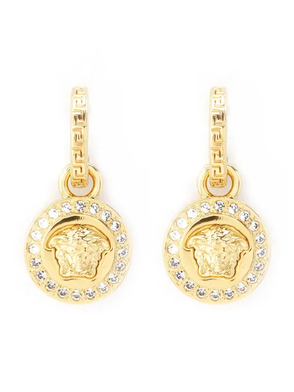 greca and medusa drop earring