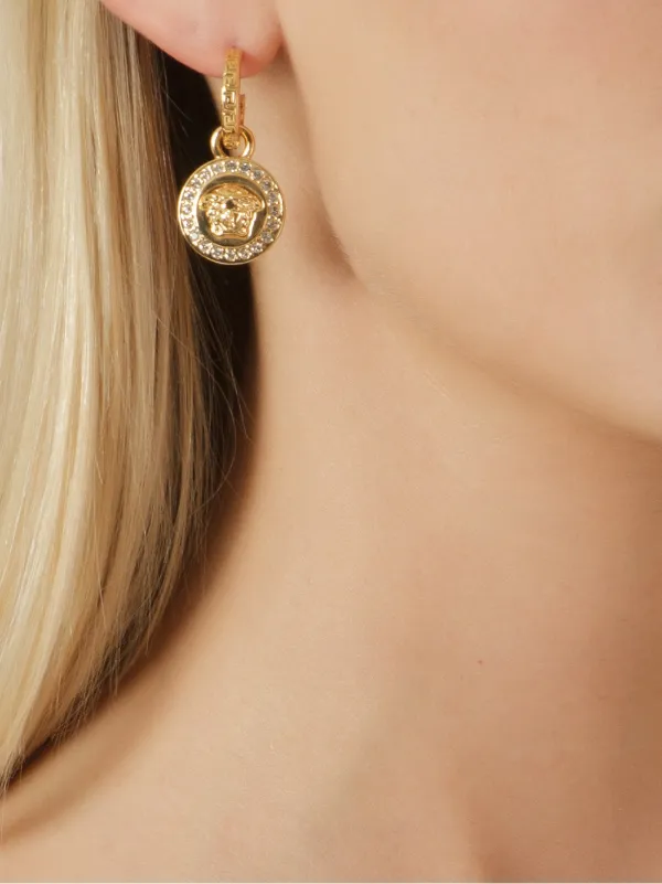 greca and medusa drop earring