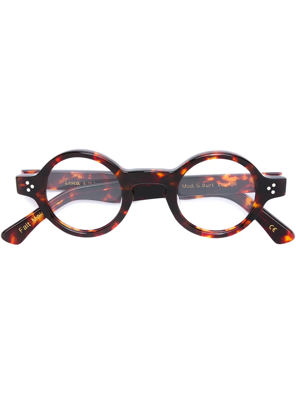 

Lesca 'Burt 424' glasses - Brown