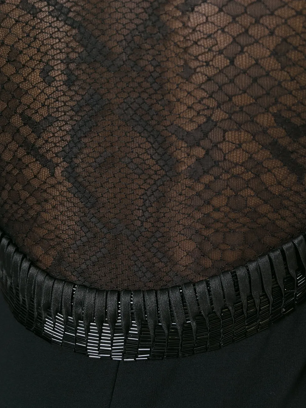 Roberto Cavalli back lace panel dress Zwart