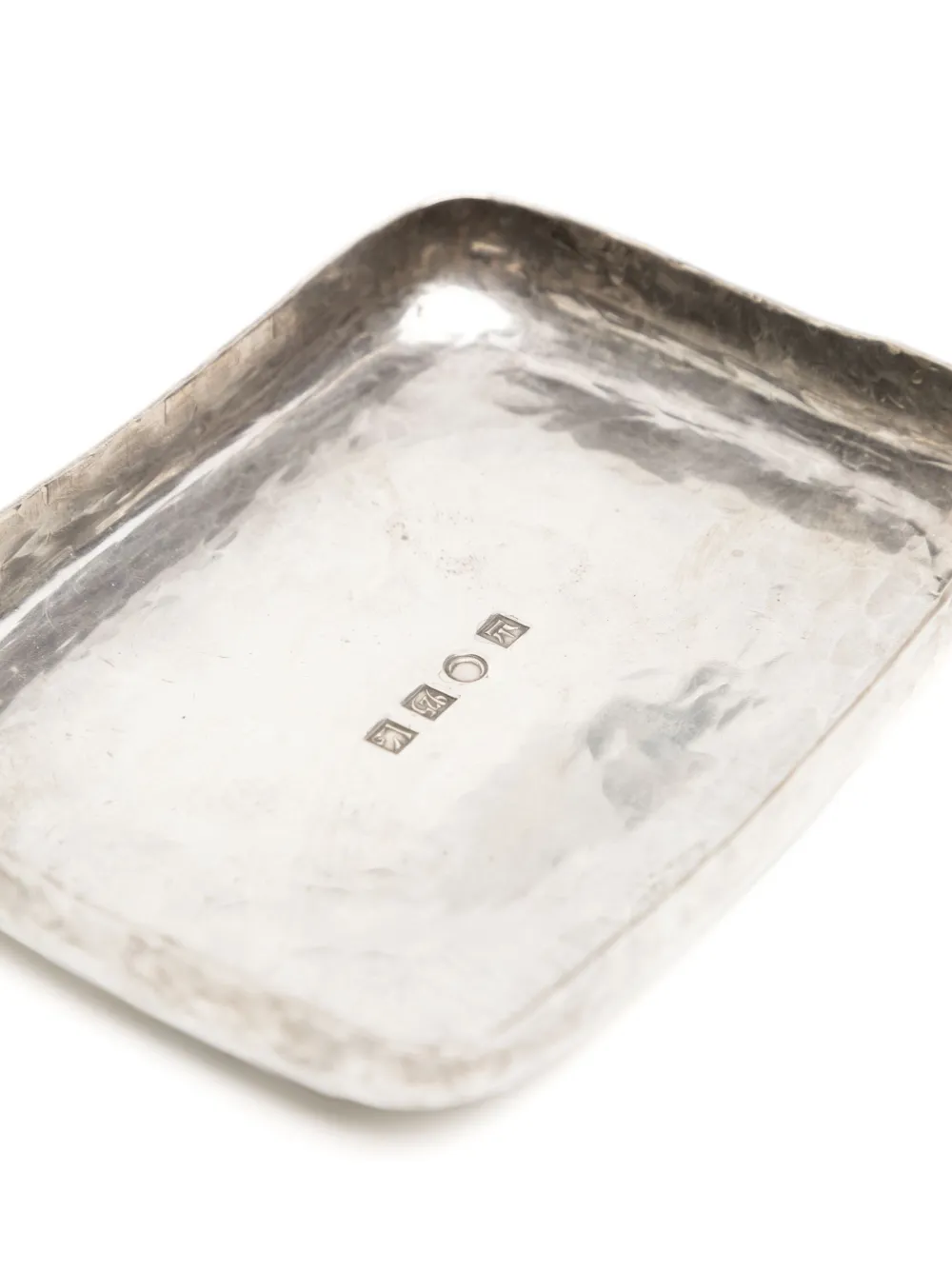 Shop Werkstatt:münchen Sterling Silver Tray (11cm X 7.7cm) In Grau