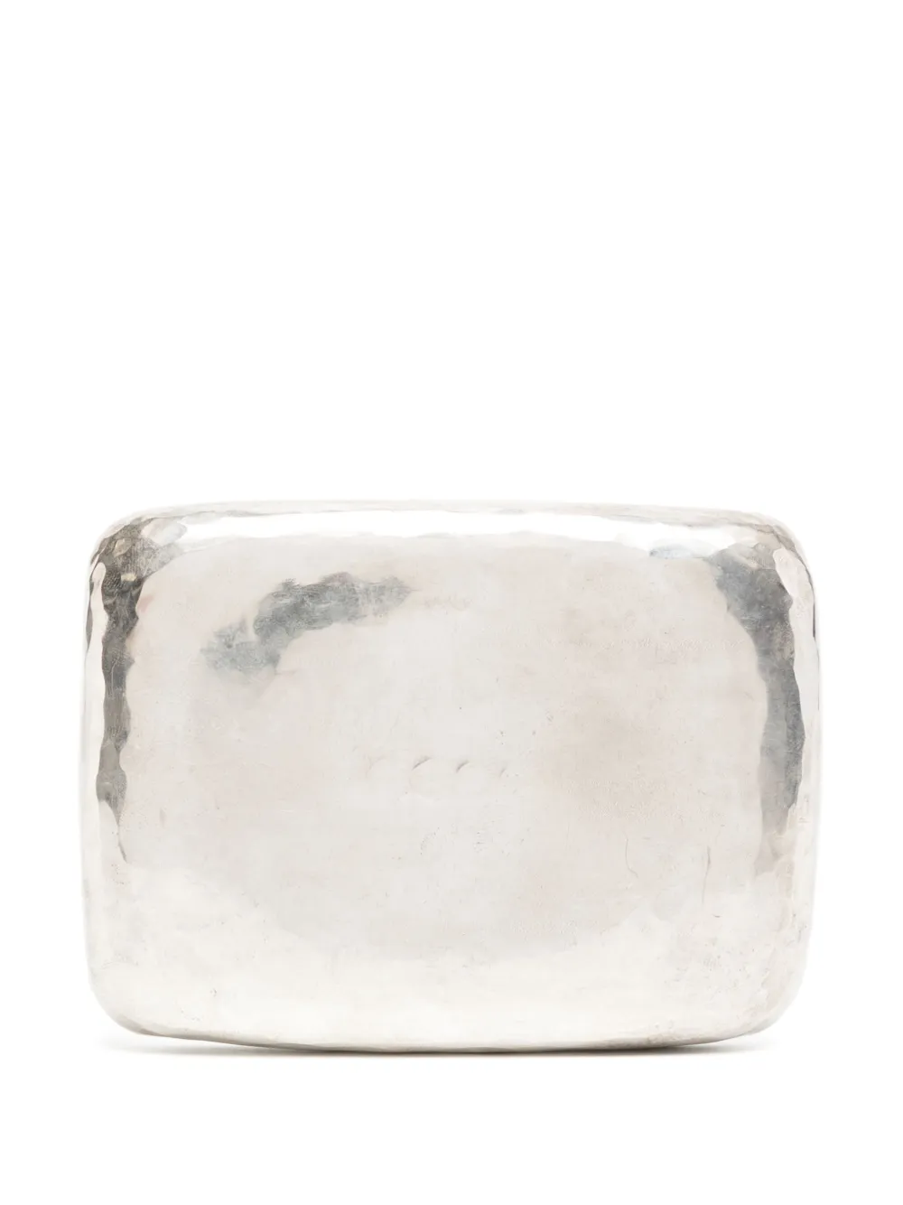 Shop Werkstatt:münchen Sterling Silver Tray (11cm X 7.7cm) In Grau