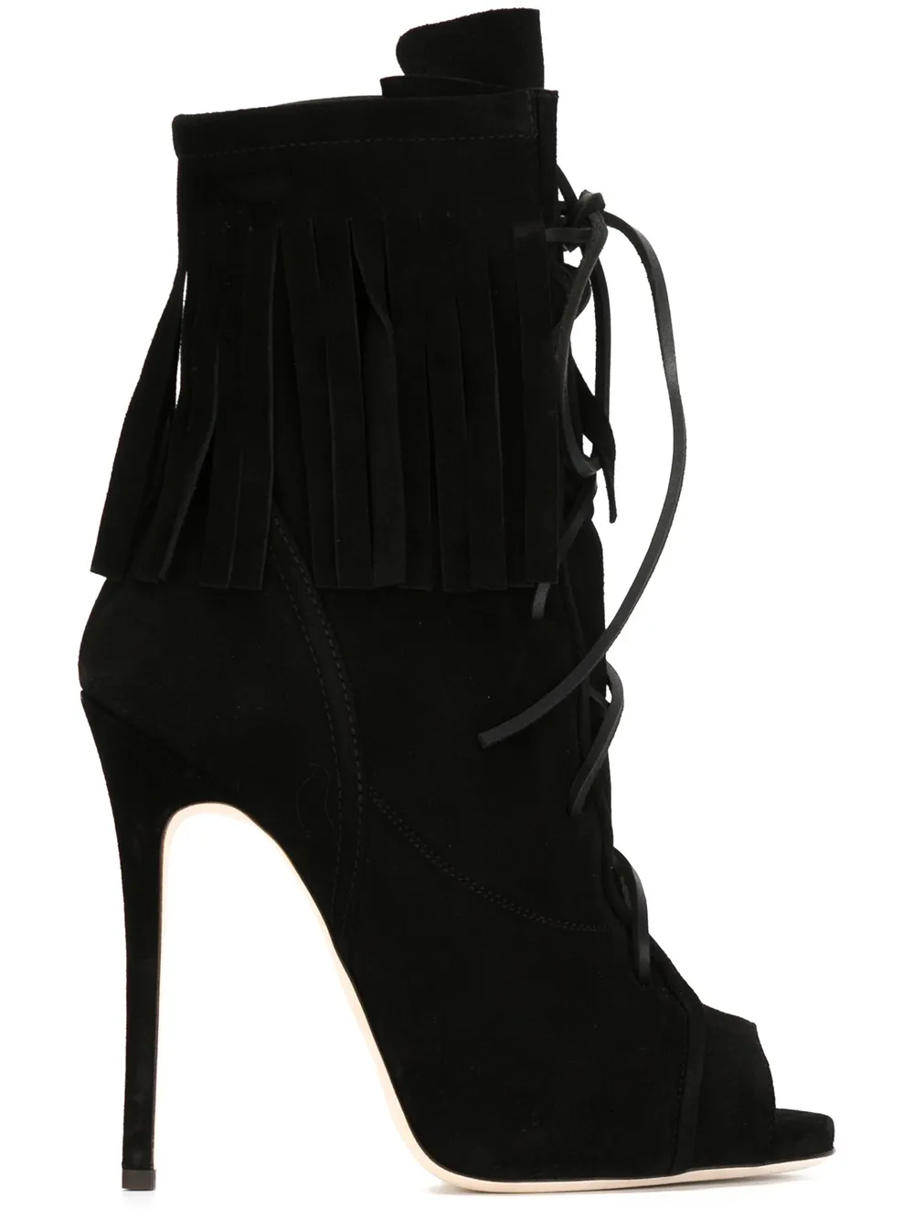 Giuseppe Zanotti fringed boots Zwart