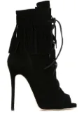 Giuseppe Zanotti fringed boots - Black