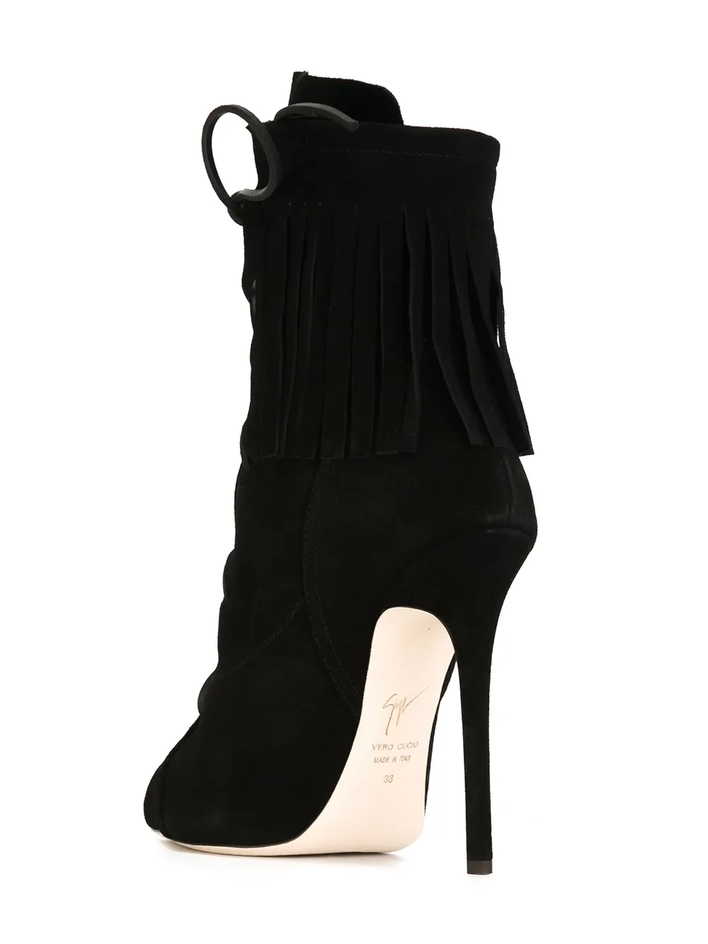 Giuseppe Zanotti fringed boots Zwart