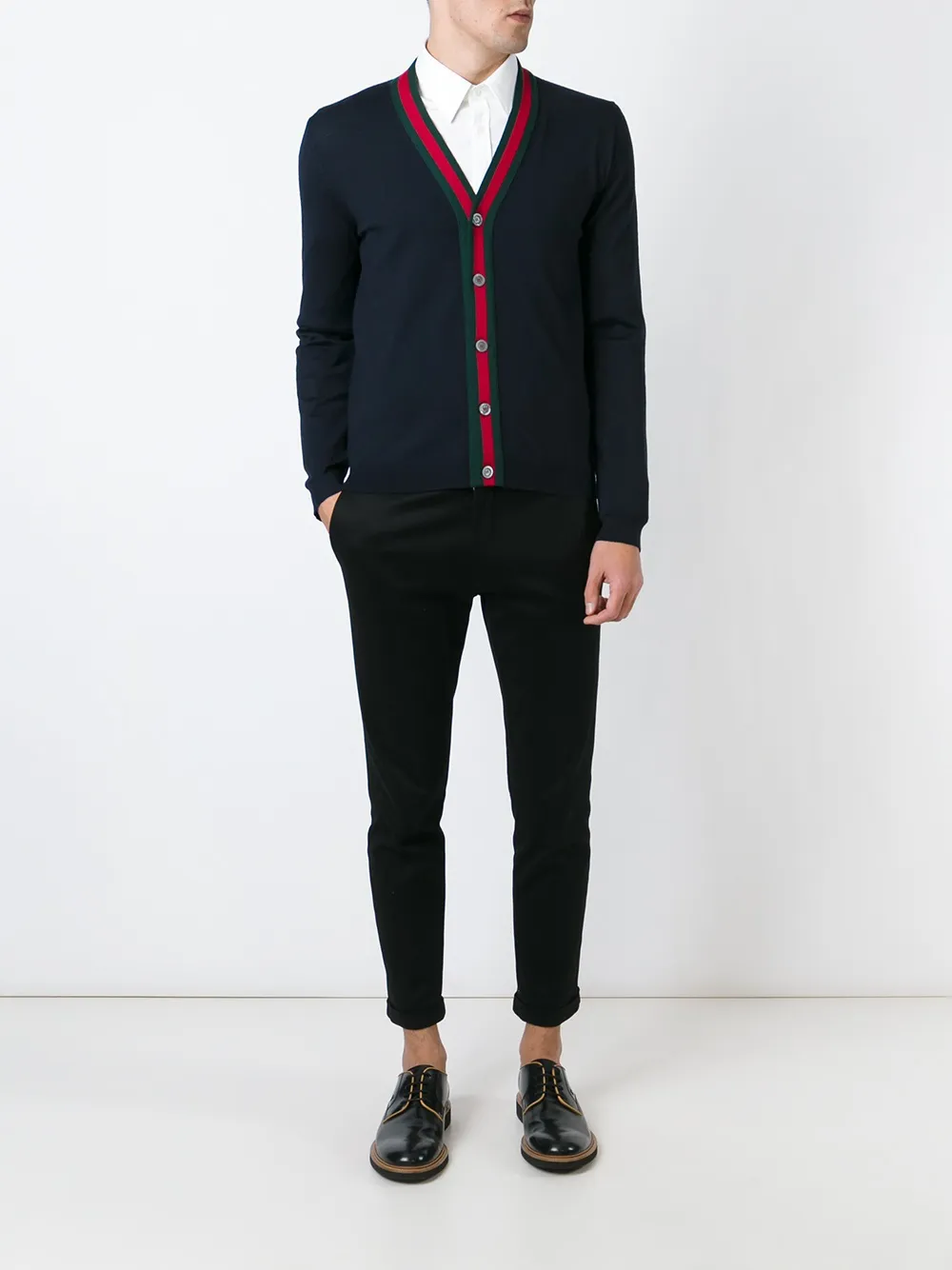 Gucci v-neck cardigan Blauw