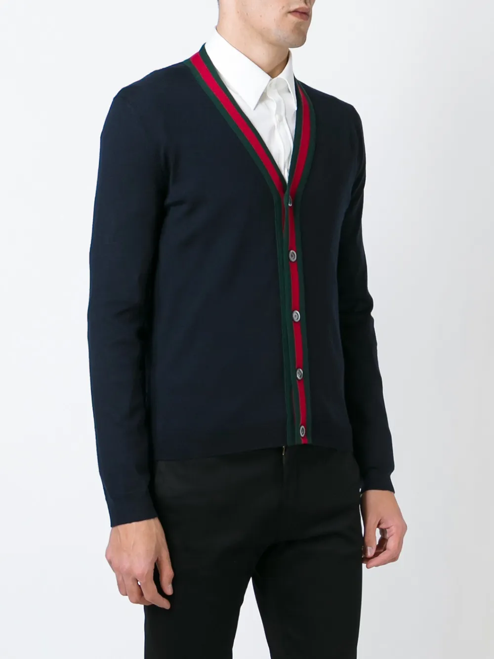 Gucci v-neck cardigan Blauw