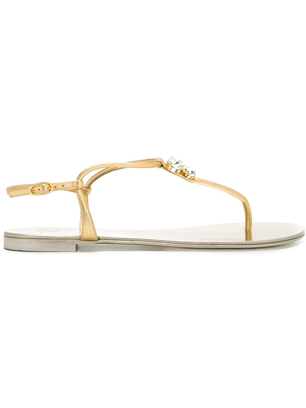 Giuseppe Zanotti thong strap sandals Metallic